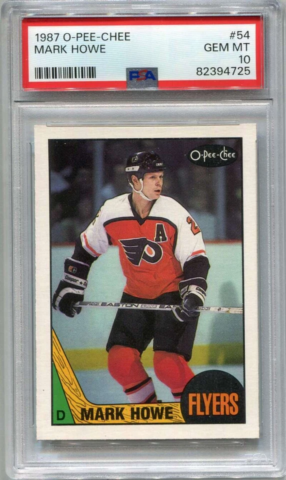 1987-88 O-Pee-Chee 54 Mark Howe PSA 10 GEM MT - Image 1 of 1