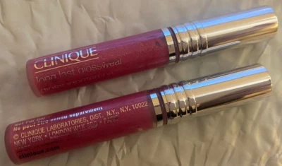 2 x Brillo de labios Clinique LONG LAST GLOSSWEAR ~ 24 AMOR A PRIMERA VISTA ~ Lote de 2 Foto 1 de 2