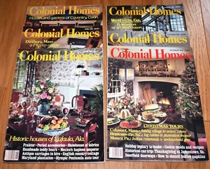 Colonial Homes Magazines 1991 Lot of 6 Back Issues - Picture 1 of 24