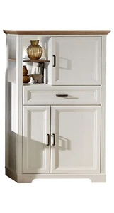 Sideboard Kommode Anrichte Highboard Mehrzweckschrank mit LED Beleuchtung Weiß - Bild 1 von 4