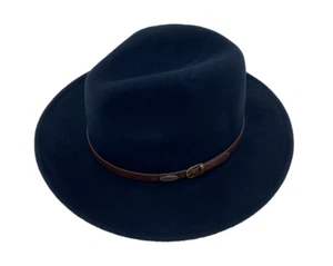 Luxus klassisch 100 % Filzwolle breite Krempe knautschbar Fedora Hut für Männer und Frauen - Bild 1 von 9
