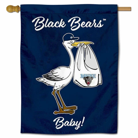 University of Maine New Baby Gift Decorative House Flag Cover