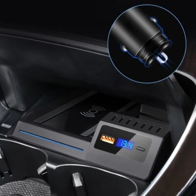 car wireless charger for Mercedes Benz W205 C43 C63 GLC 43 GLC63 X253 C Class - Image 1 of 4