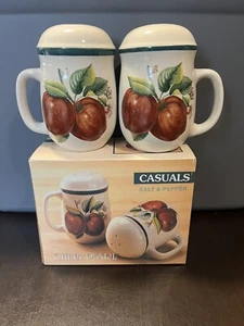 Casuals By China Pearl Apples - Juego de coctelera de sal y pimienta nuevo en caja - Imagen 1 de 7