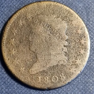 1808 Classic Head Large Cent 1c Early Copper Circulated Details #89039 - Picture 1 of 2