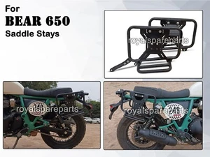 Soportes De Montaje Para Alforjas Negros Compatibles Con Royal Enfield BEAR 650 - Imagen 1 de 10