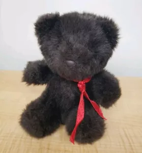 Peluche orsacchiotto vintage Commonwealth of Pennsylvania marrone scuro cerchio oro negozi - Foto 1 di 13
