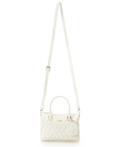Samantha Vega Eternal Heart Quilt Mini Boston Bag 2Way WHITE NEU - Bild 1 von 21