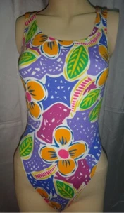 Multicolour Cotton Spandex Leotard for Women Size 10 Medium - Bild 1 von 3