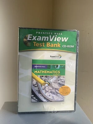 Prentice Hall Exam View Test Bank CD-Course 1,3 & Pre Algebra Test Banks- NEW - Image 1 of 2