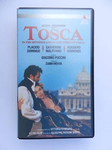 VHS Video Kassette Puccini Tosca Domingo Malfitano Raimondi Mehta Andermann - Bild 1 von 1