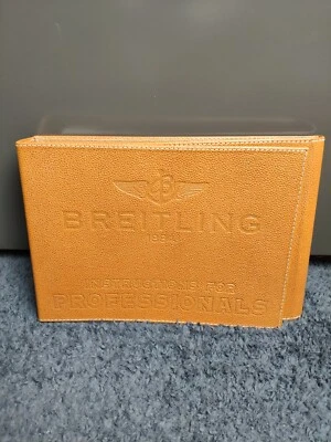 Breitling винтажная большая книга инструкции для профессионалов коричневая кожа руководство - Изображение 1 из 4