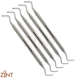 Juego de 5 curetas quirúrgicas Lucas 86 curetas óseas laboratorio dental periodontal nuevas CE - Imagen 1 de 2