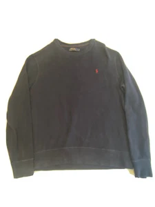 Polo por Ralph Lauren Suéter Para Hombres Grande Azul Sudadera Rojo Poni Manga Larga - Imagen 1 de 9