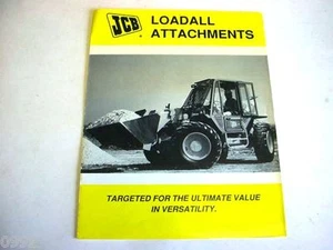 JCB Loadall Attachments, 8 Pages, 1991 Brochure - Picture 1 of 2