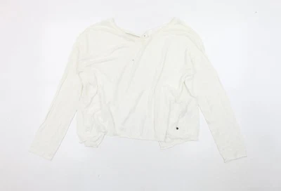 Passport Damen weiß Strick Langarm Top Größe 12 - Bild 1 von 4