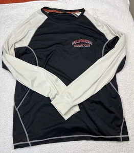 Harley Davidson Performance Camicia Uomo Manica Lunga XL Nero Activewear - Foto 1 di 8