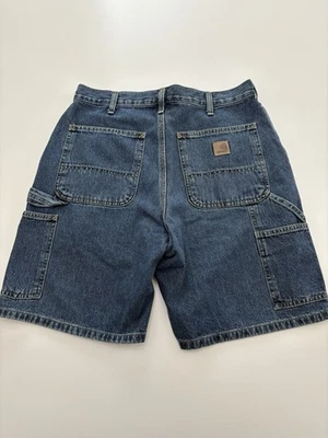 Pantalones Cortos de Denim Carhartt Carpenter Para Hombre De Colección Talla 32 Hechos en México  Foto 1 de 4