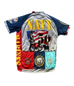 Primal Herren M Multicolor T-Shirt, Army Soldat auf Fahrrad mit Schwein, Casual & Fun Athle - Bild 1 von 18