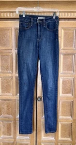 Woman’s Levi Strauss 721 High Rise Skinny Blue Jeans Size 27 - Picture 1 of 4