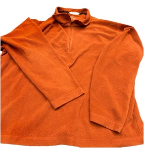 Cabelas Fleece Jacket Mens XXL Brown Stretch Outdoor Hiking Layer Athleisure - Picture 1 of 7