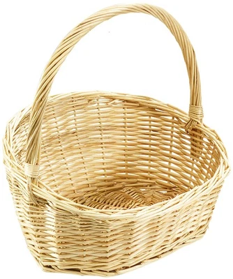 Geschenkkorb Präsentkorb Weidenkorb Henkel natur Weide Größe 1 35x30x12/34 cm - Bild 1 von 4