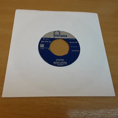 7" Single - Johnny Mathis, Someone, 1959, FONTANA (45-H.199) (263 073 TF) - Image 1 of 4