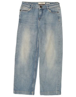 FAT FACE Womens Wide Leg Capri Jeans UK 8 Small W27 L23 Blue Cotton YJ08 - Image 1 of 3