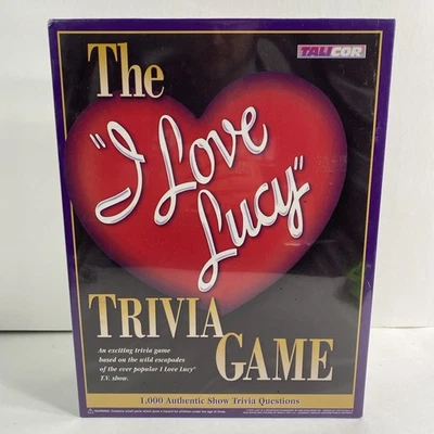 TaliCor 1998 The I Love Lucy Triva Board Game New In Box Sealed Lucille Ball - Image 1 of 4