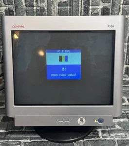 HP Compaq FS7550 16” CRT VGA Vtg Computer Color Monitor PE1160  - Picture 1 of 8