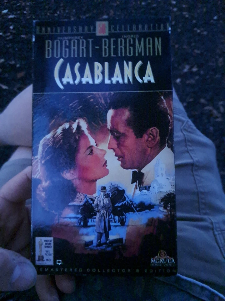 Casablanca 1992 VHS 50th Anniversary Edition Humphrey Bogart - Image 1 of 1