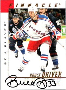 1997-98 Pinnacle Be a Player Autographs Bruce Driver Auto #87