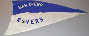Banderín antiguo club de fútbol - San Diego Rovers EE. UU. - azul/blanco. - Imagen 1 de 1