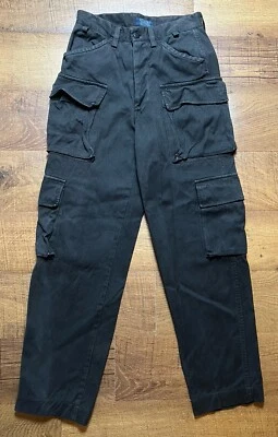 Pantalones cargo MASON'S para hombre pana botón mosca gris oscuro talla 29X29 hechos en unión Foto 1 de 4