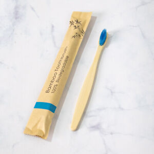 5Pcs Eco Friendly Natural Bamboo Toothbrush Wood Medium Adult Healthy Brush