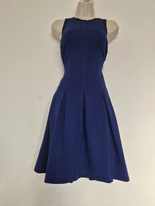 Banana Republic Blue Fit And Flare Dress Size 8 - Picture 1 of 8