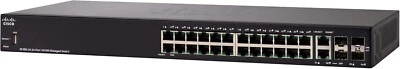Boxed Cisco Refresh SF350-24-K9-UK 24 Port Managed 10/100 L3 Switch  - Image 1 of 2