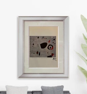 Joan Miró, Original Hand-signed Lithograph with COA & Appraisal of $3,500. - Picture 1 of 11