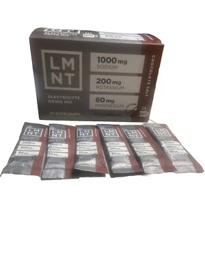 LMNT 6 Paquetes Electrolito SAL CHOCOLATE Keto Paleo Magnesio Foto 1 de 4