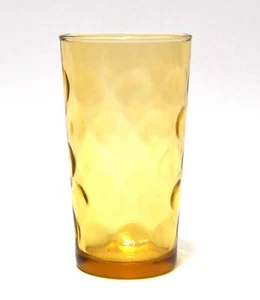NOS MCM RETRO 8 GLASS SET HAZEL ATLAS THUMB PRINT GOLD THUMB PRINT GLASSES BOX - Picture 1 of 3
