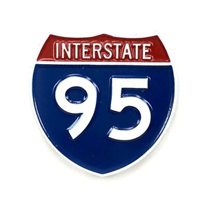 Interstate  95 I-95 Travel Trucker Heady Enamel Festival Hat Pinand Lapel Pin
