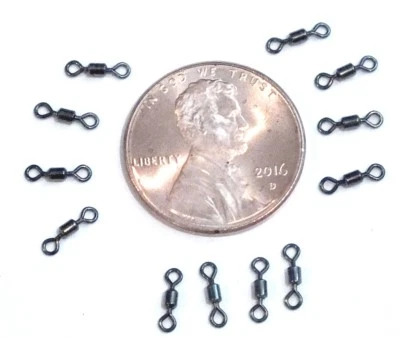 Micro Barrel Swivel Size 14 Mini 24/pk F701 Tie Leader to Tippet