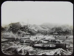 Glas magische Laterne Dia BERG MORGAN MINE UM 1910 FOTO AUSTRALIEN QUEENSLAND - Bild 1 von 2