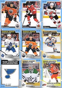 U PICK EM LOT 2020-21 20-21 O-Pee-Chee OPC Blue Border Parallel Base RC LL SH - Picture 1 of 1