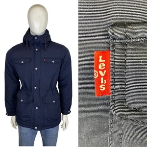 LEVIS Vintage Hooded Puffa Jacket S Puffer Parka Coat 90s Y2K Levi's - Bild 1 von 12