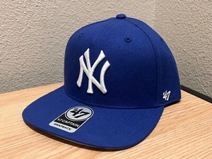 MLB NEW YORK YANKEES '47 MVP ADJUSTABLE STRAPBACK HAT MENS BLUE NEW 21289790 - Picture 1 of 9