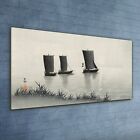 Wandbild Acryl Plexiglas 120x60 Gemlde Asiatische See Schiffe Wasser Himmel
