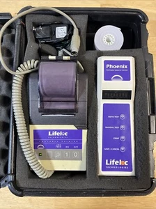 Lifeloc Phoenix Breathalyzer Kit Printer, Cord, Test Station POWERS ON UNTESTED - Picture 1 of 16