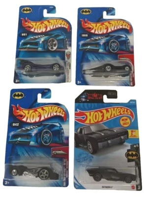 Hot Wheels (4) Batmobiles 2004 First Editions & 2021 First Appearance NOS Vtg - Image 1 of 4