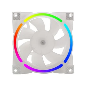 Computergehäuse CPU-Lüfter 8 cm Kühler Ventilador (weißes ARGB) DE - Afbeelding 1 van 6